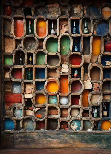 Les caissons colorés